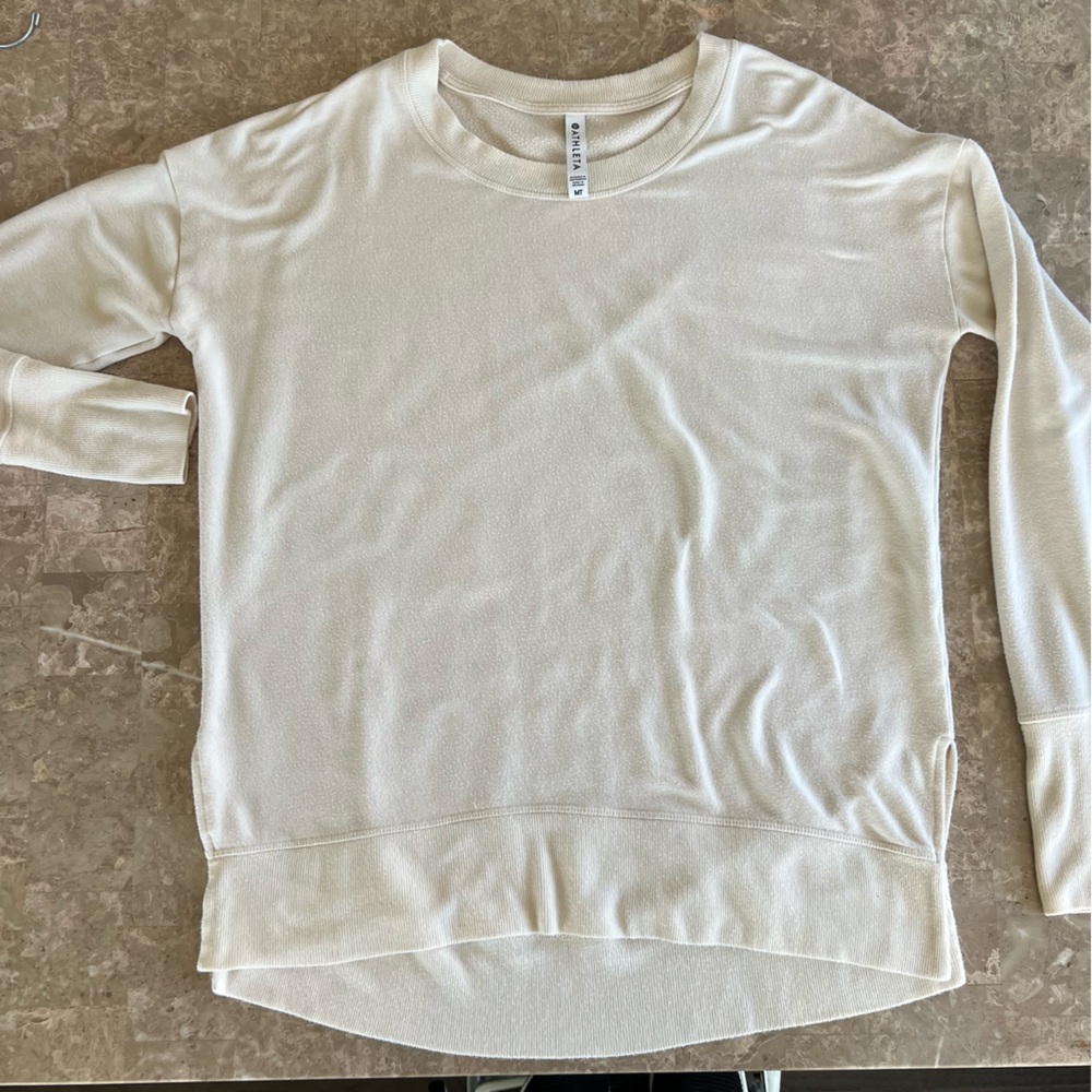 Athleta Off-White Cozy Sweatshirt